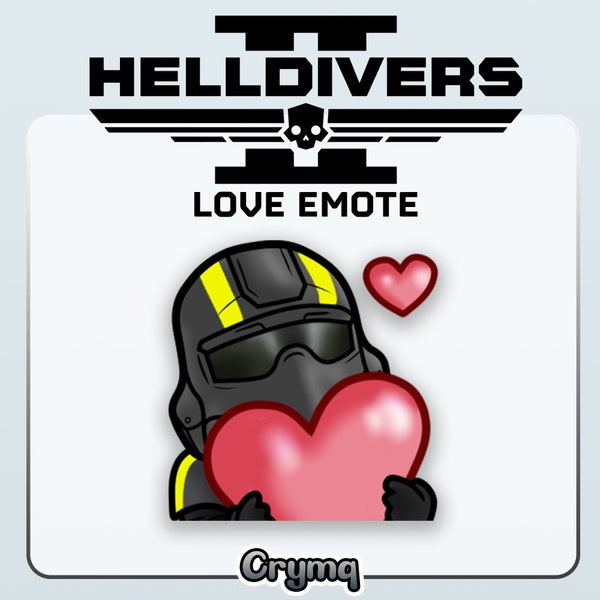 Love Emote - Cute Helldivers 2 Emote | Share Love using Emote for Twitch and Discord