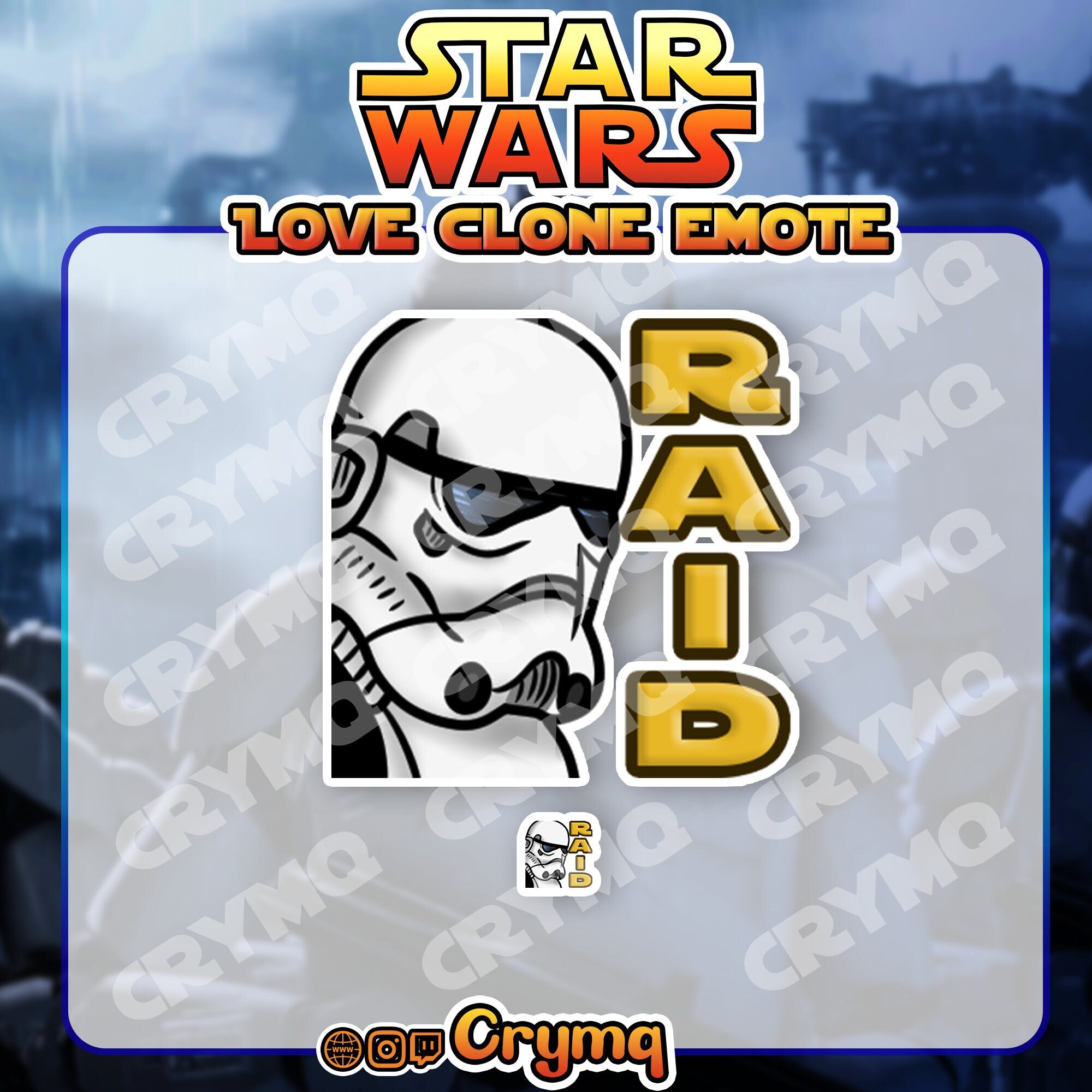 RAID Stormtrooper Emote - Cute Star Wars Original Trilogy Empire Strikes Back Emote | Andor Rogue One Jedi Skywalker Clone