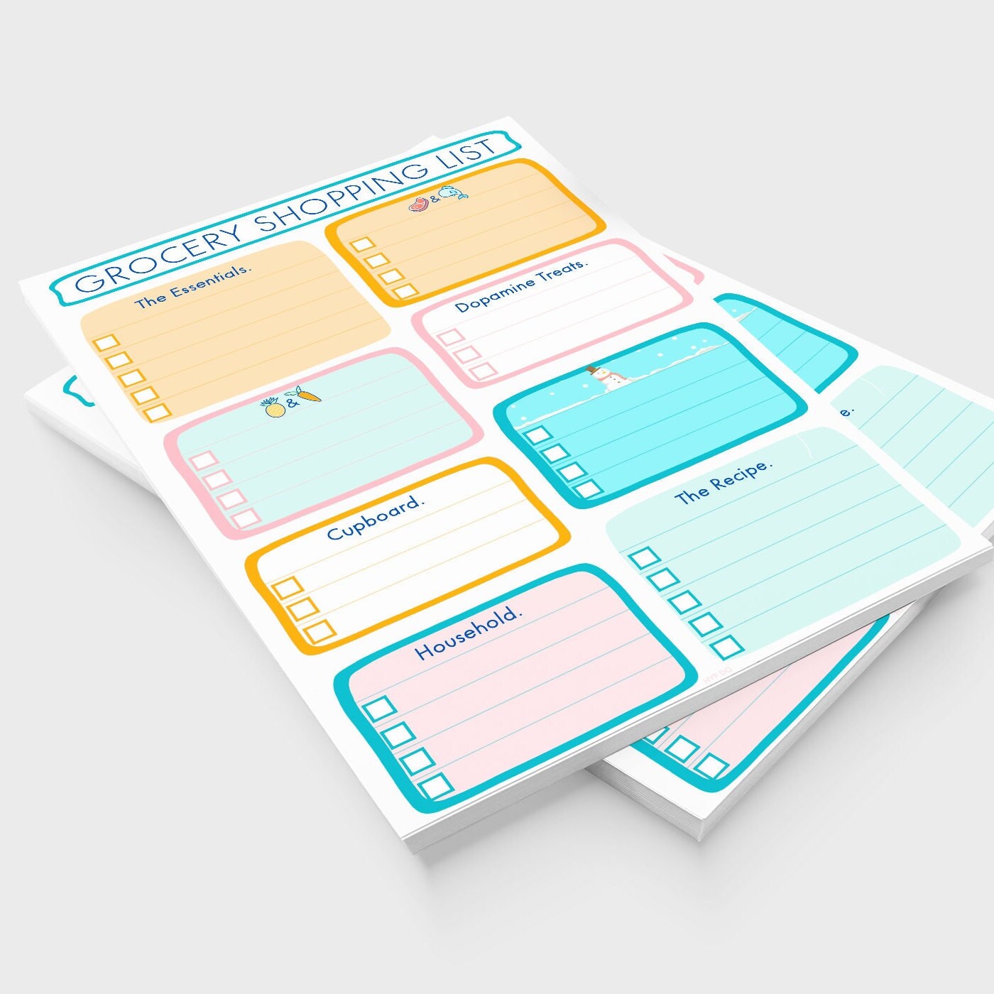 ADHD Grocery List ADHD Shopping List Digital Checklist Meal - Etsy UK