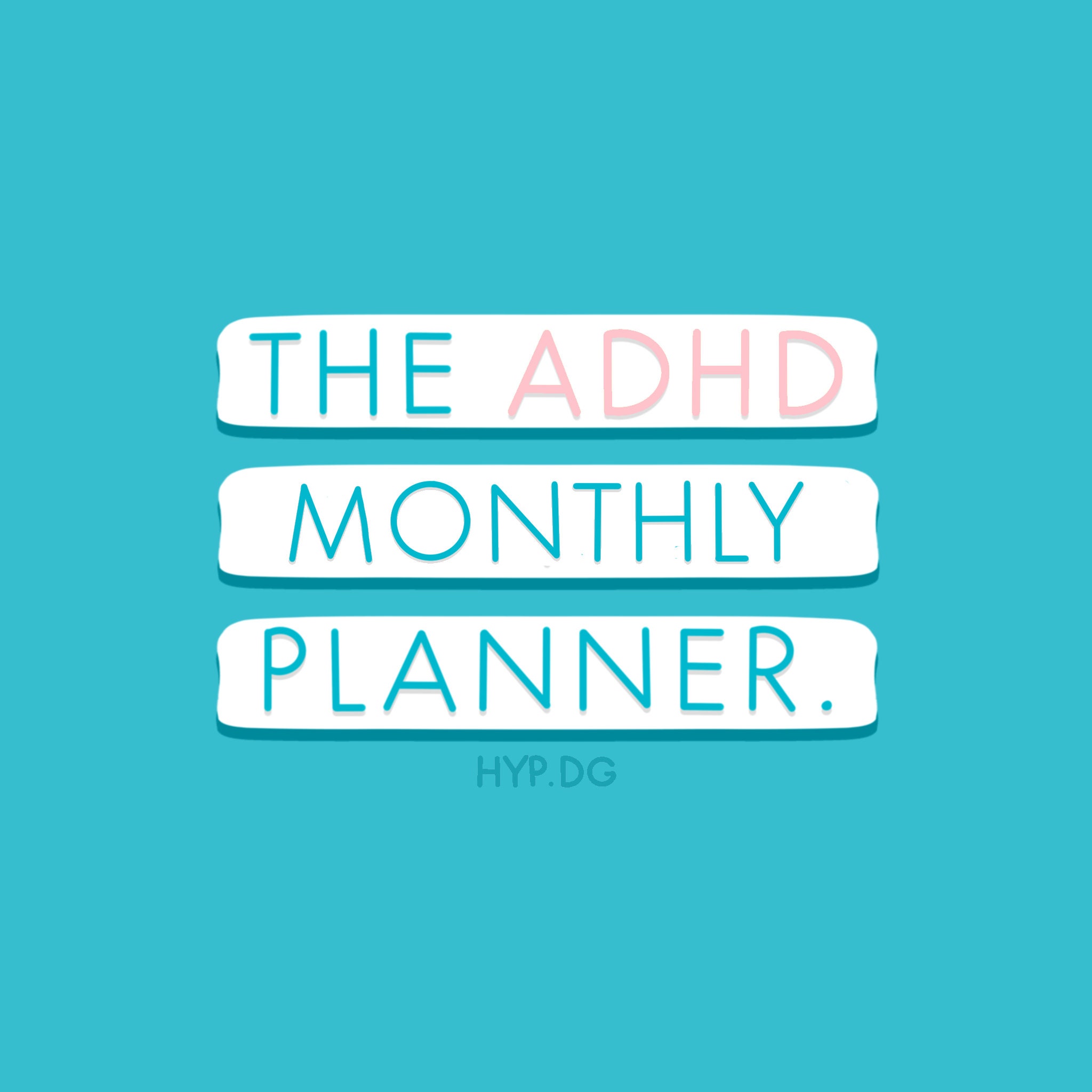 ADHD Monthly Printable Planner, Undated Planner, ADHD Chore Checklist ...