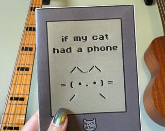 Funny Cat Zine - If My Cat Had a Phone by @buko.draws