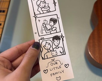 Custom Photobooth Strip Doodle - Badly Drawn Portraits 2x6"
