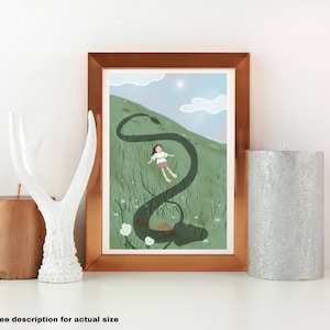 Spirit Drache Kunstdruck 15x21 cm - Inspirierte Fan Art