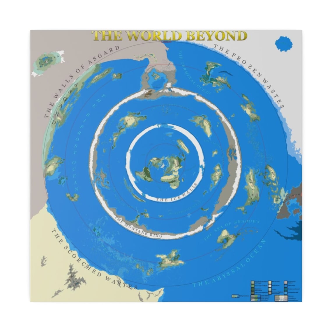 Beyond The Ice Wall Map