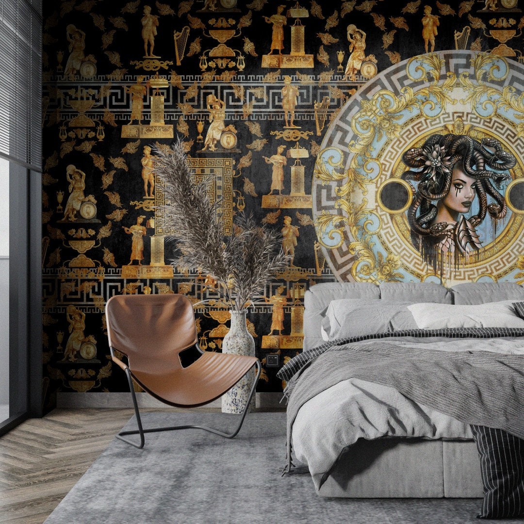 Versace Gold Black black gold sparkle versace HD phone wallpaper   Peakpx