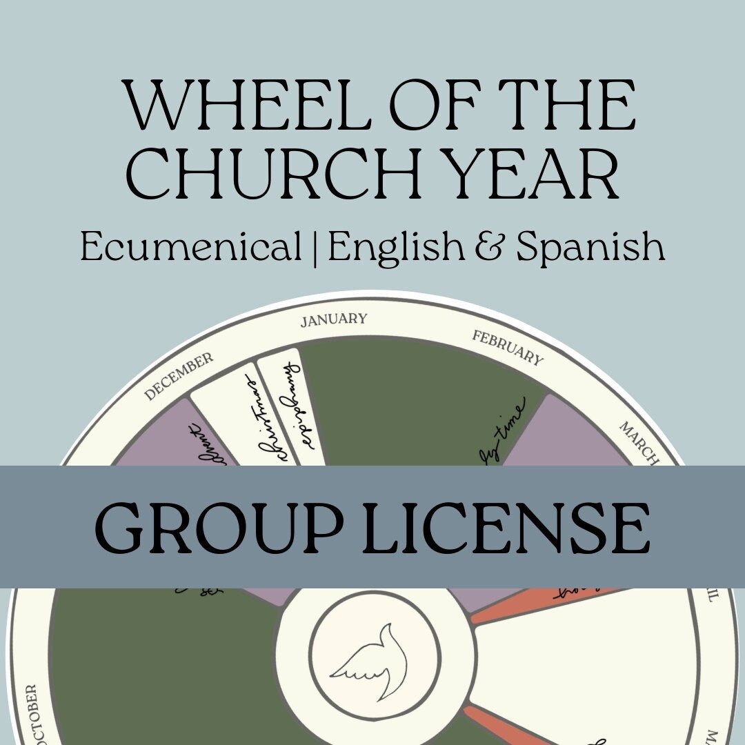 GROUP LICENSE for Liturgical Calendar Wheel in Spanish and English  Perpetual Christian Year for Catholic, Anglican, Episcopal Church - Etsy