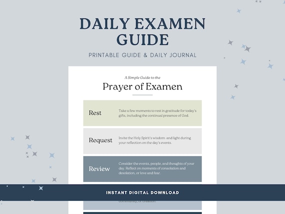 Ignatian Examen Guide: Printable Prayer Journal (PDF)