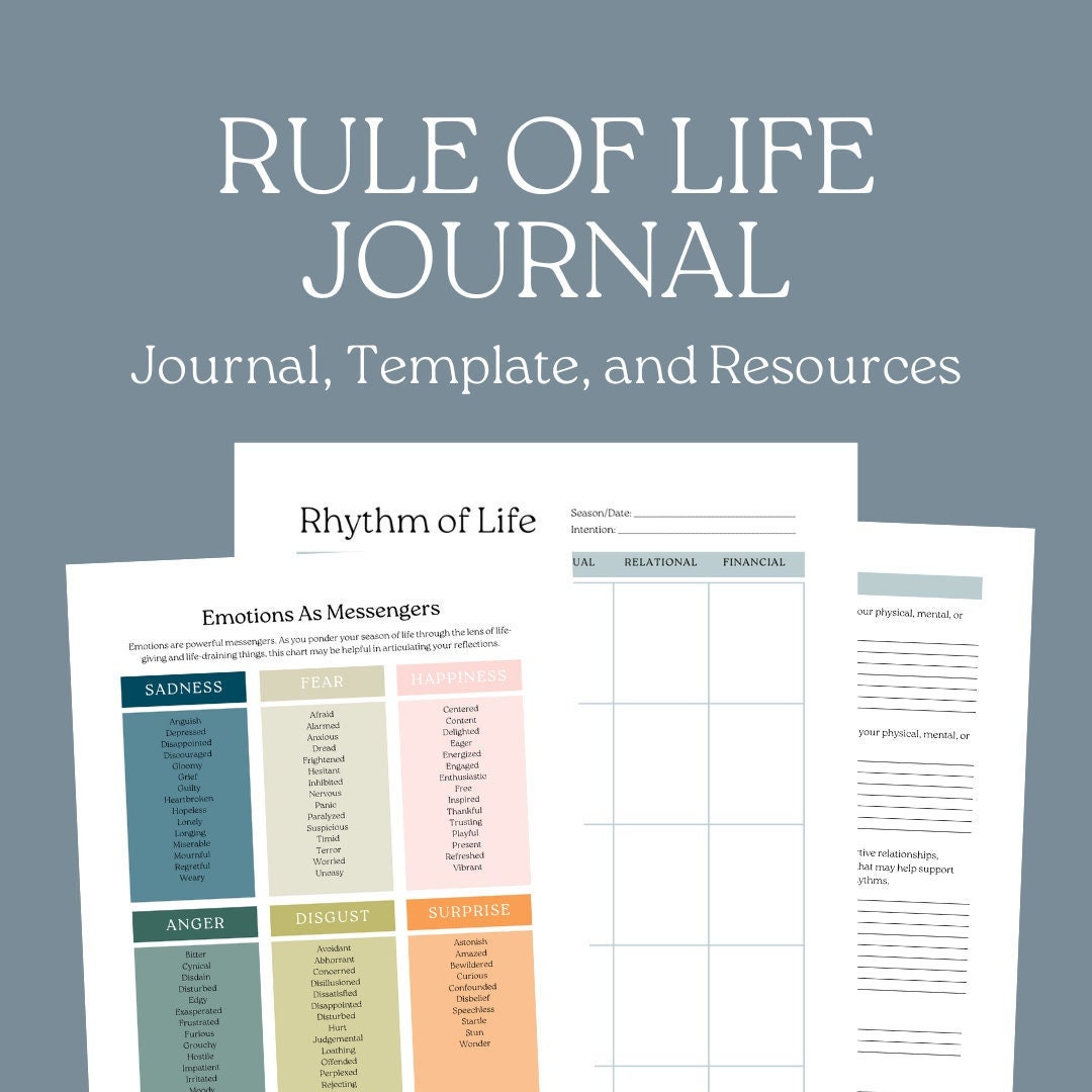 Rule of Life Canva Template Rhythm of Life Journal Prompts Rule of Life Rule of Life Canva Template Rhythm of Life Journal Prompts Rule of Life