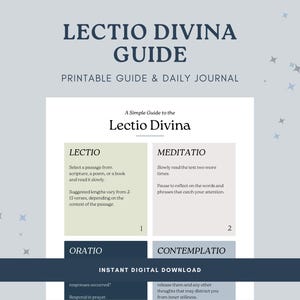 Lectio Divina Guide: Prayer Journal & Bible Verses (PDF)