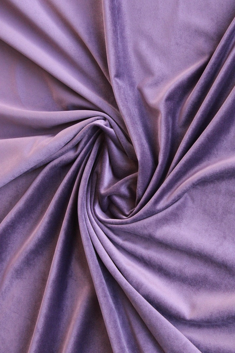 Amethyst Velvet Fabric, Upholstery Fabric, Fabric by the Yard, High