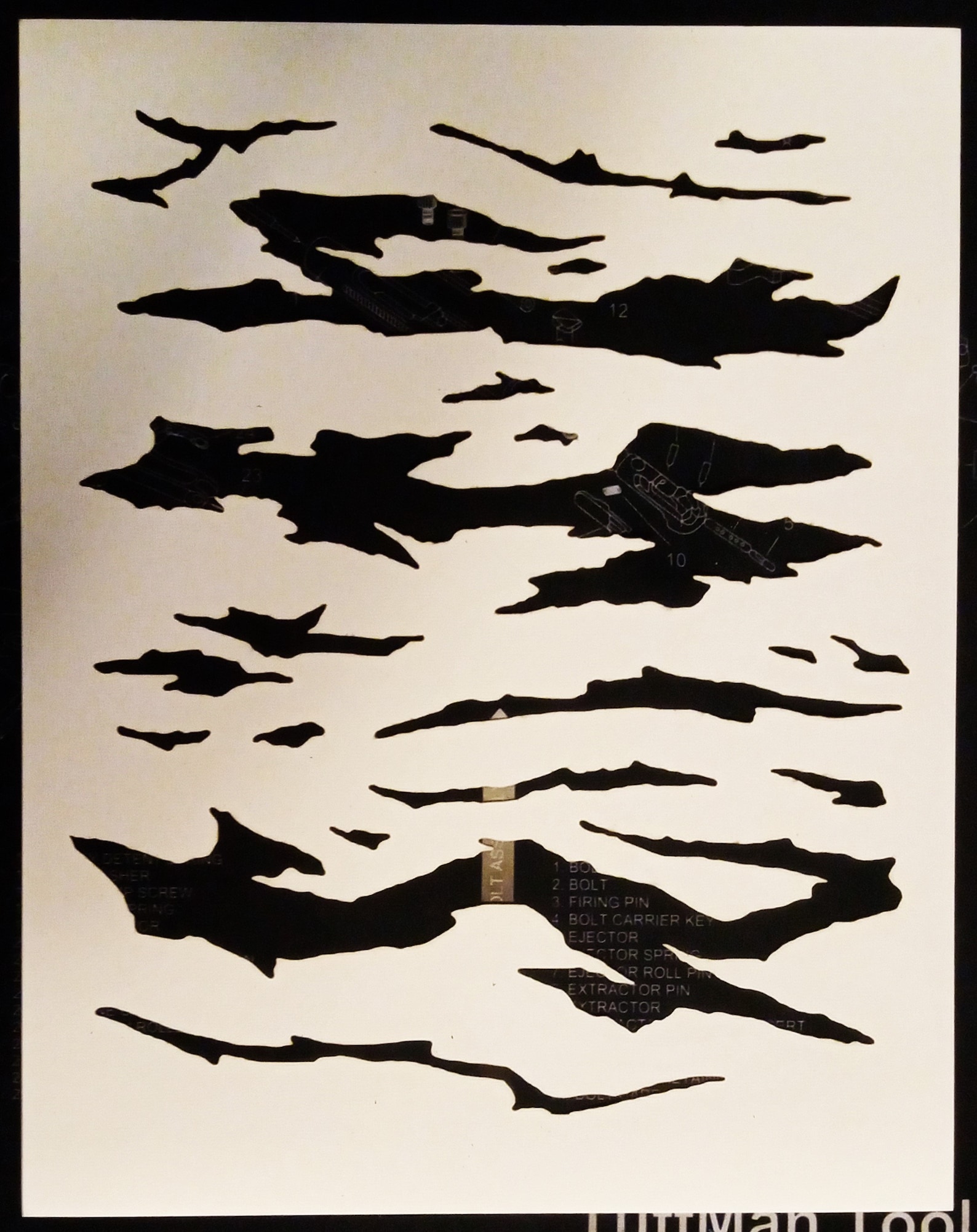 Tiger Stripe Camouflage Stencil Collection Etsy