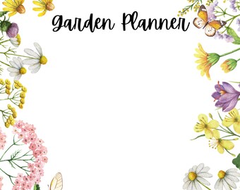 Simple Printable Garden Planner, Gardening Log, Garden Journal, Gardening Organizer, Gardening Binder, Gardening Logbook, Gardening Book