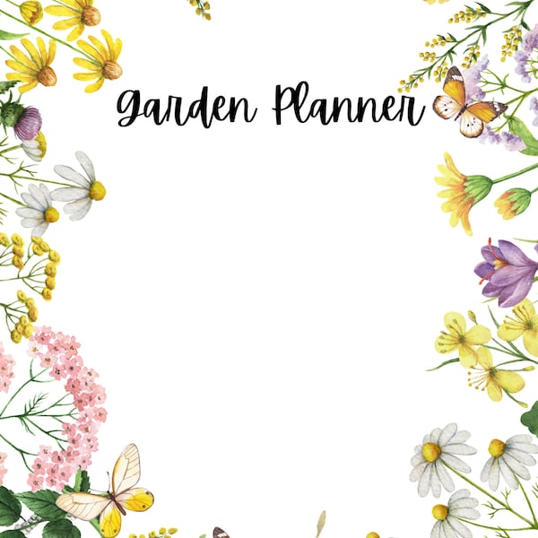 Simple Printable Garden Planner, Gardening Log, Garden Journal, Gardening Organizer, Gardening Binder, Gardening Logbook, Gardening Book