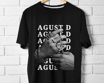 Camiseta Agust D / Suga / Min Yoongi / Vintage / Bts / Yoongi BTS / Regalo para fans del Kpop / Camiseta Kpop / Camiseta unisex teñida