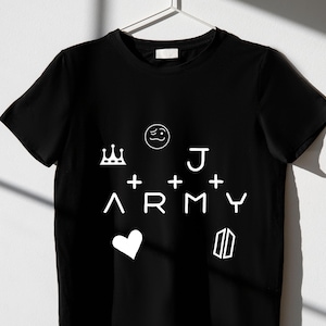 BTS Army Jungkook Biais | BTS JungKook, tatouage à la main, tatouage à la main de l&#39;armée pour les fans de kpop, cadeau t-shirt Kpop t-shirt vintage | Chemise JK | Mains de Jungkook
