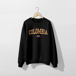 Colombia Flag Crewneck Sweatshirt | Colombia Unisex College Varsity Style| Christmas Gift