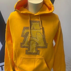 North Carolina A&T Rhinestone hoodie
