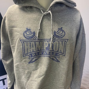 Hampton University Rhinestone hoodie