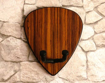 Uchwyt ścienny do gitary - Uchwyt ścienny do kostki - do gitar i innych instrumentów, Spersonalizowany uchwyt ścienny do gitary - Kostka gitarowa