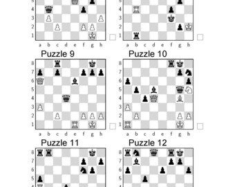 1200 Medium Chess Puzzles in Two Moves Graphic by PrintablePDFStore ·  Creative Fabrica