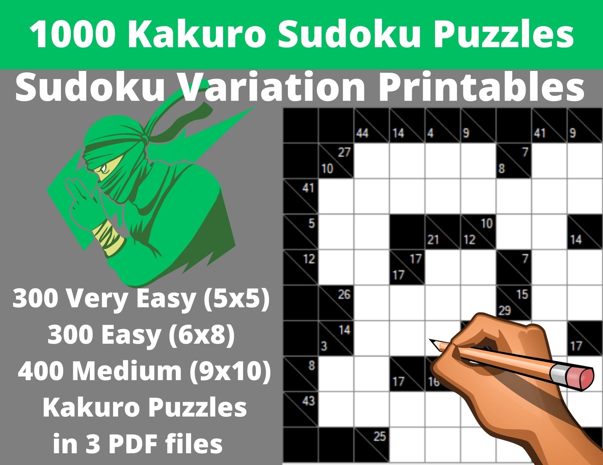 1,000 + New sudoku killer 10x10: Logic puzzles easy levels (Paperback)