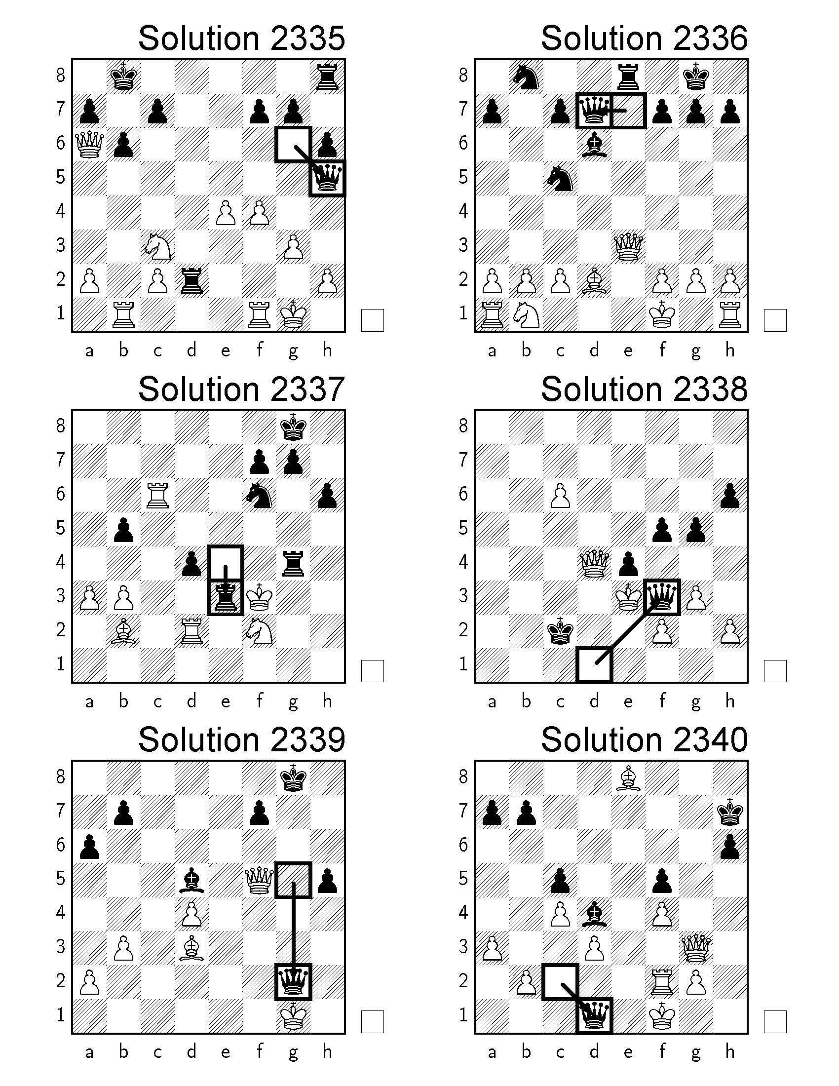 4600 Easy & Medium Chess Puzzles in One Move - Printable PDF With ...
