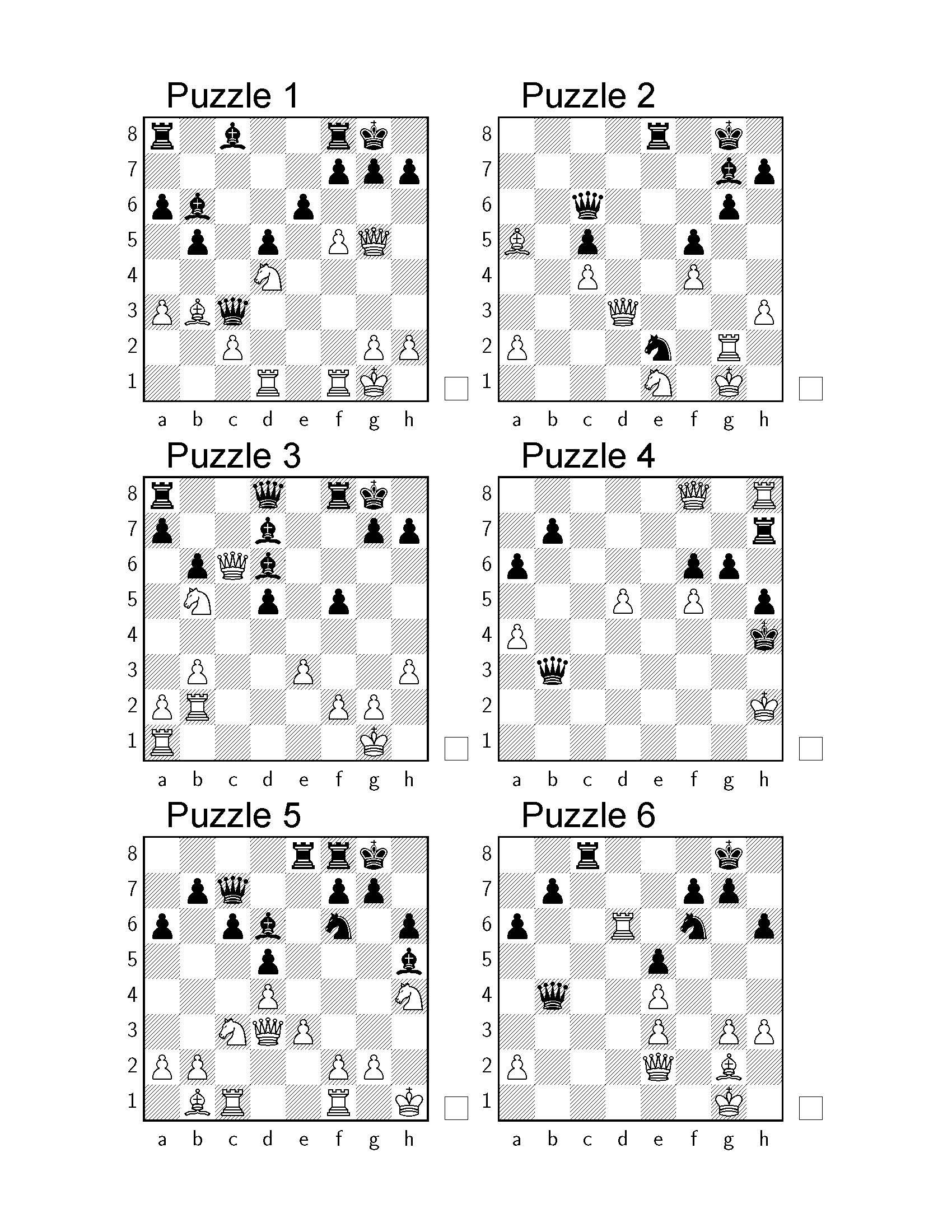 Easy chess puzzle # 0010