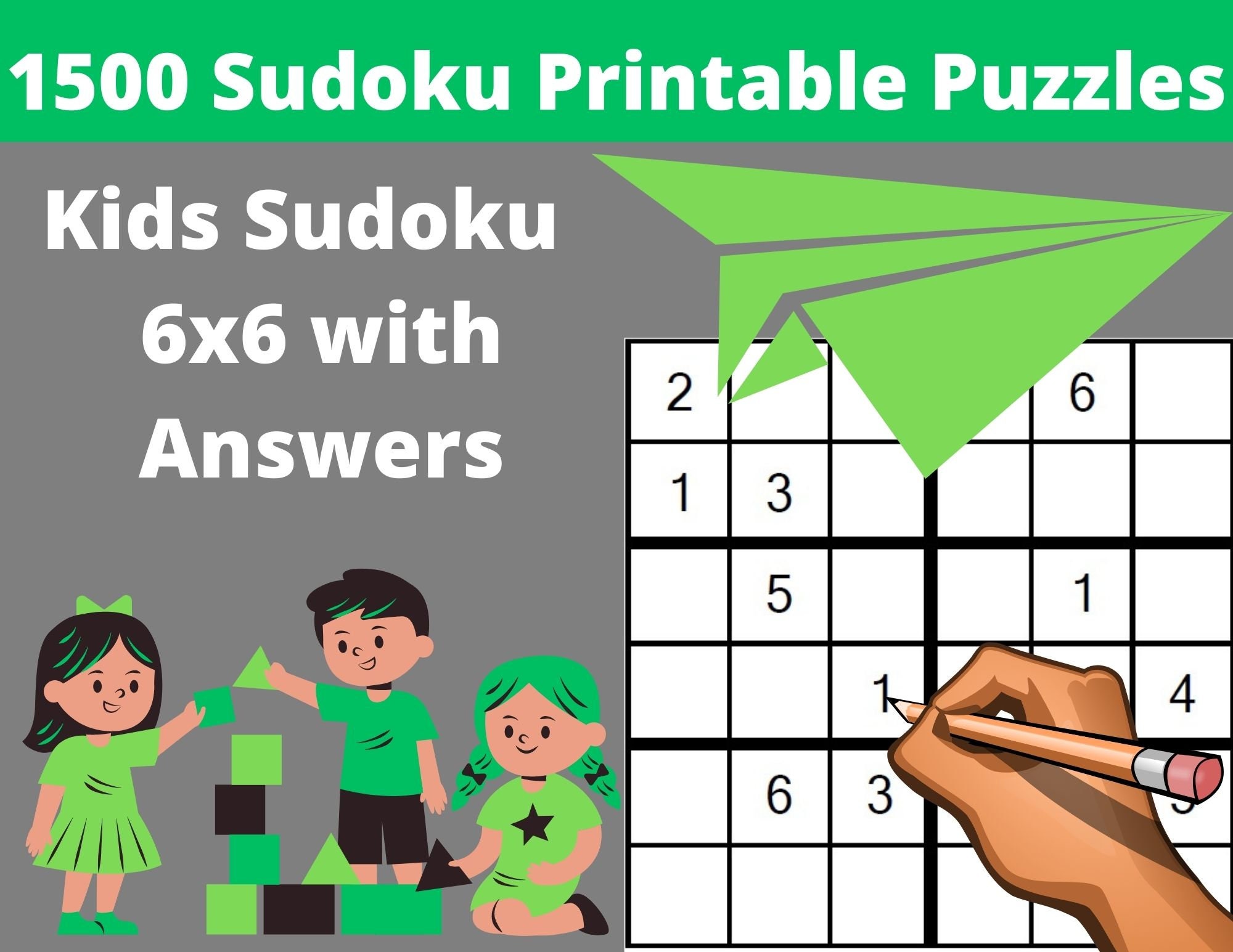 Mini Sudoku For Kids - 200 Easy to Normal Puzzles 6x6 Book 1 (Paperback) 