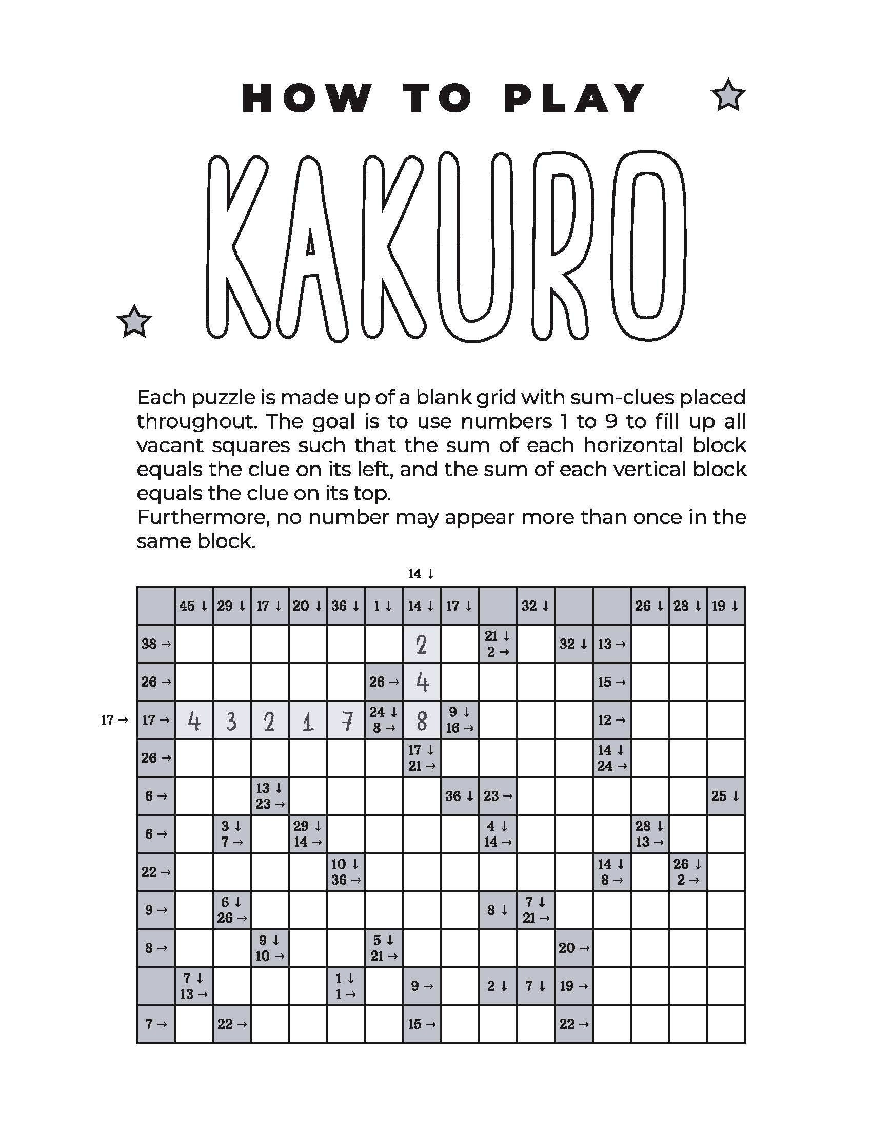 Very easy, easy and medium kakuro sudoku puzzles - bundle of 1000 printable  pdf japanese puzzles with answers - instant download - etsy