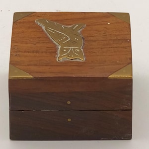 Vintage Hand-Carved Trinket Box