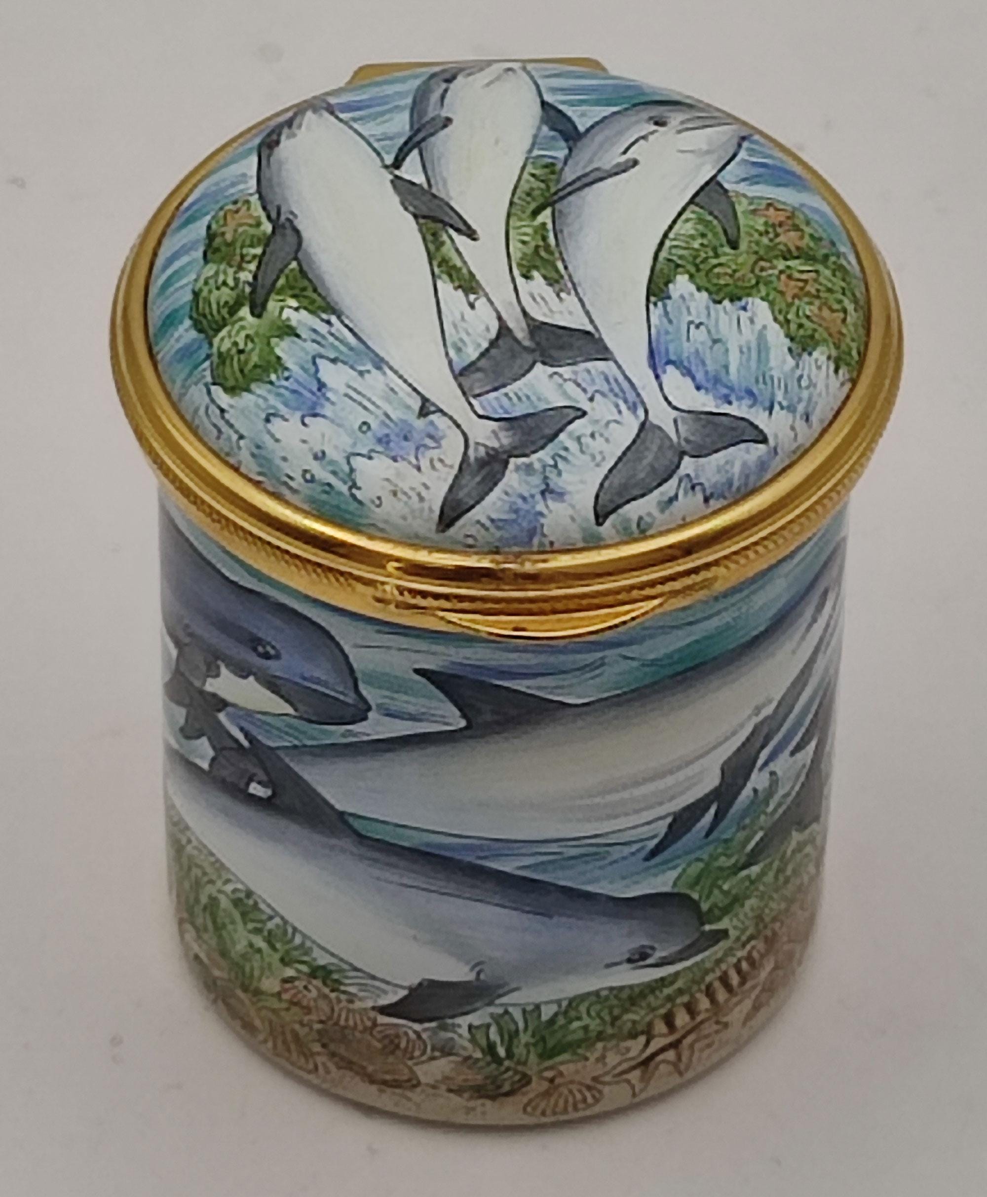 英国STAFFORDSHIRE ENAMELS ピルケース　テディベアピルケース Staffordshire Enamel Box - Etsy
