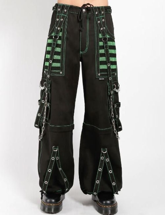 【KOOLOSET】Pin Nylon Strap Pants Amazon.com: Prime Quality Gothic Straps Zipper Stitch