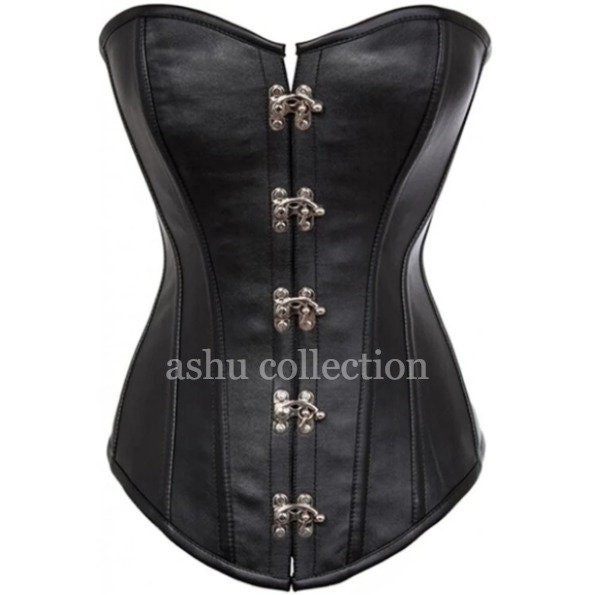 Ladys Leather Waist Cincher - Hard Leather Corset- #DK7000