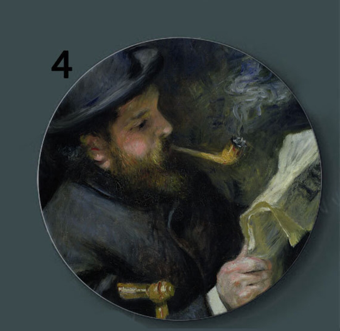 Oil Painting Ceramic Plate Artistic Handmade Plate Etsy