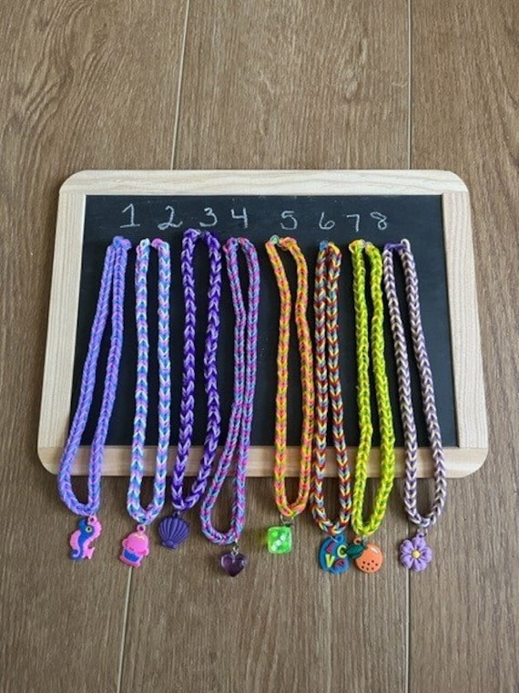 Rubber Band Necklace Etsy