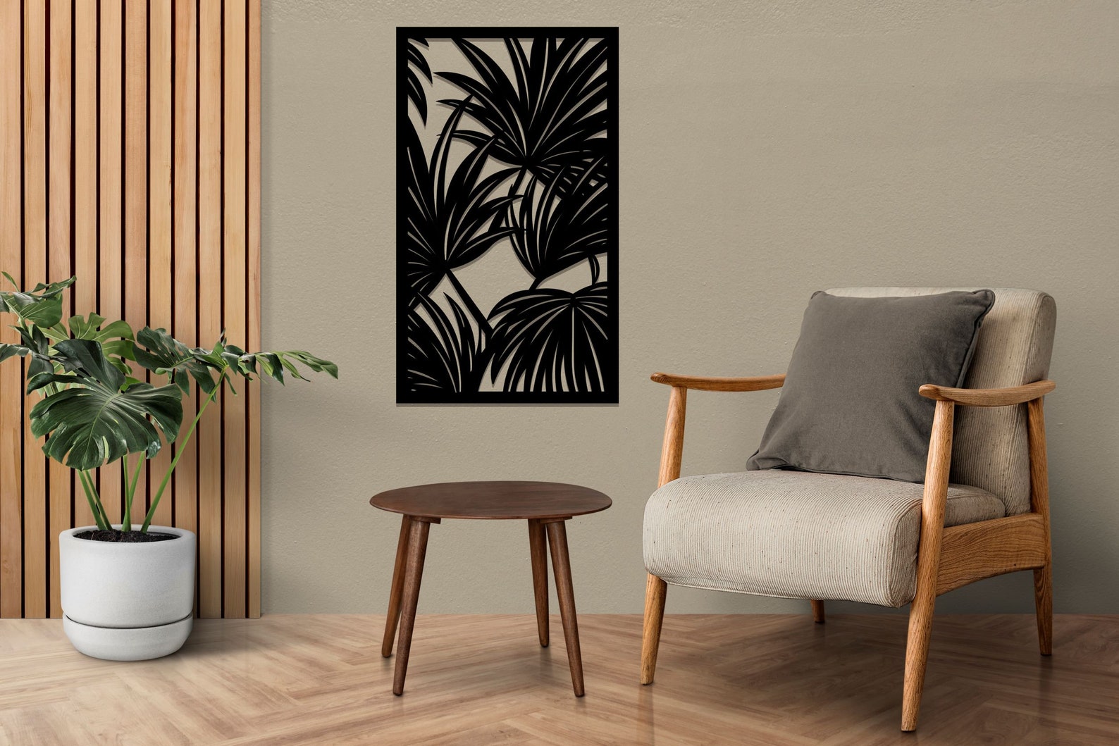 Modern Metal Palm Leaf Wall Decor,palm Leaf Metal Wall Art for Home and