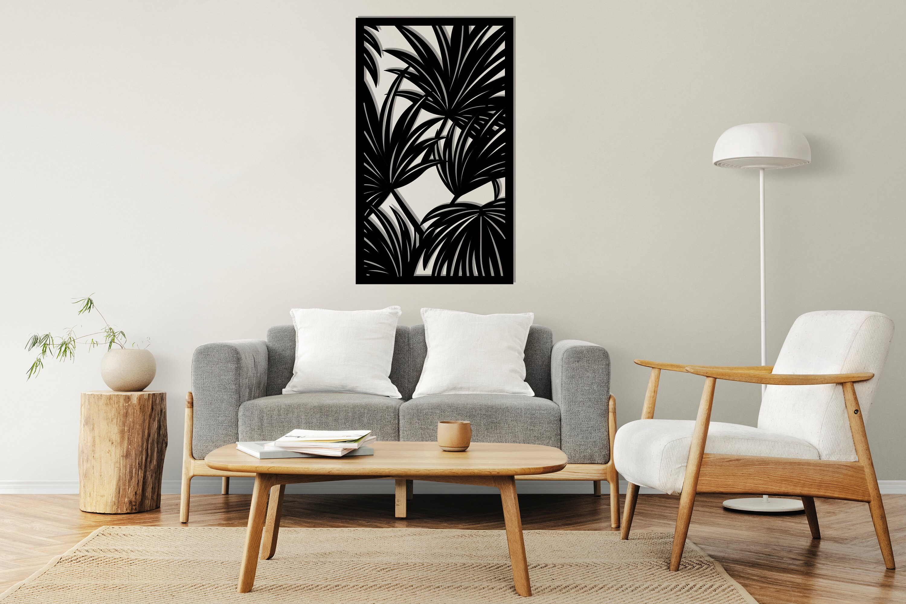 Modern Metal Palm Leaf Wall Decor,palm Leaf Metal Wall Art for Home and