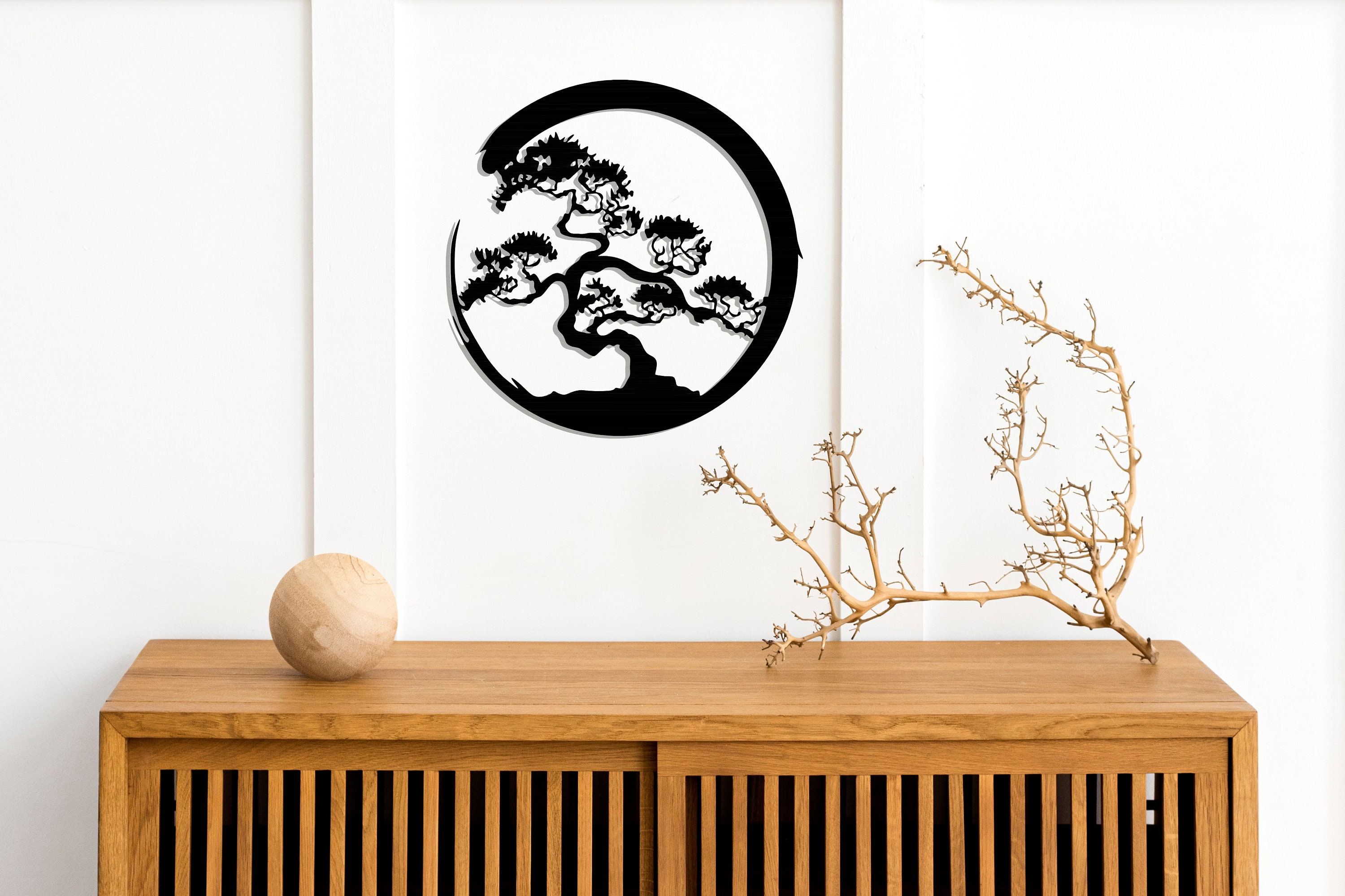 Bonsai Tree Wall Artwall Metal Arttree Sculpturebonsai Etsy