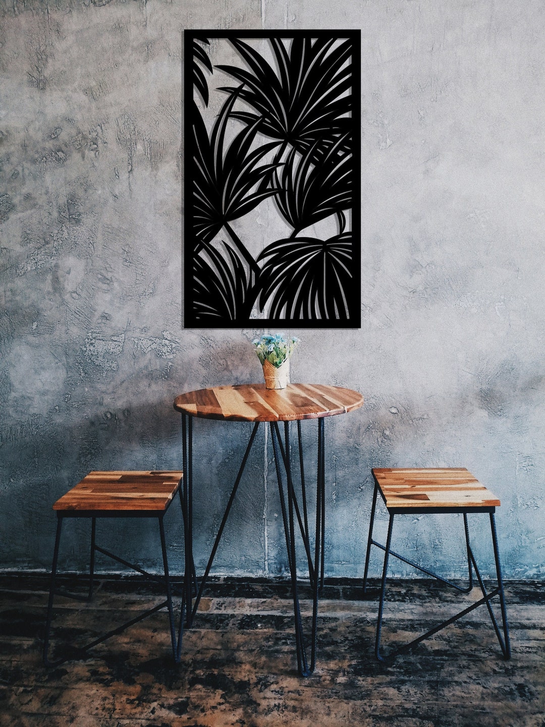 Modern Metal Palm Leaf Wall Decor,palm Leaf Metal Wall Art for Home and