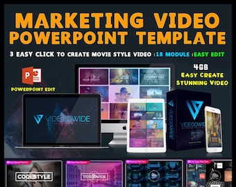 Marketing Video PowerPoint Templates | 18 Modules