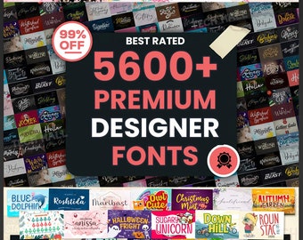 5600+ Premium Designer Fonts Collection (OTF, TTF)