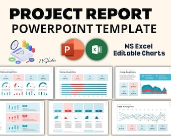 Professional Project Report PowerPoint Presentation Template: Impress Your Team and Clients with Elegant Presentations