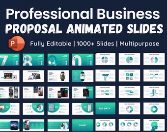 Professional Animated Business Proposal PowerPoint Presentation Template - Easy to Edit & Multi-Purpose