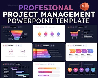 SMART Project Management PowerPoint Template: Customizable Presentation Slides