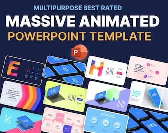 Massive X Animated PowerPoint Presentation Template Bundle with Fully Animated Slides