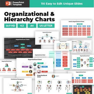 Organigramm und Übersicht PowerPoint Vorlage