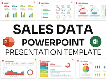 Sales Data PowerPoint Template: Business Presentation (PPTX)