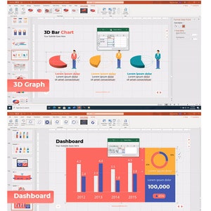 Data Driven Chart and Infographic Powerpoint Template | Excel Editable ...
