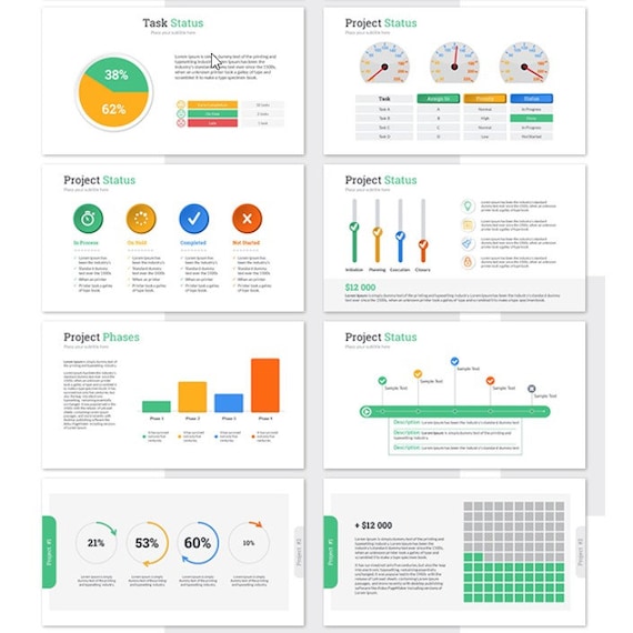 Project Status Icons Powerpoint