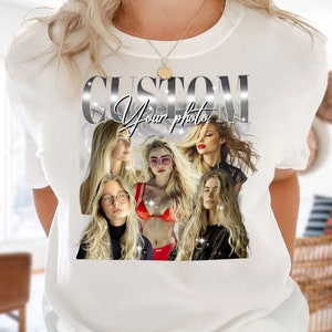 Personalized 90s Rap Tee PNG: Custom Bootleg Shirt Design (Digital File)